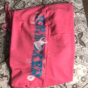 Pink Capri length sweats